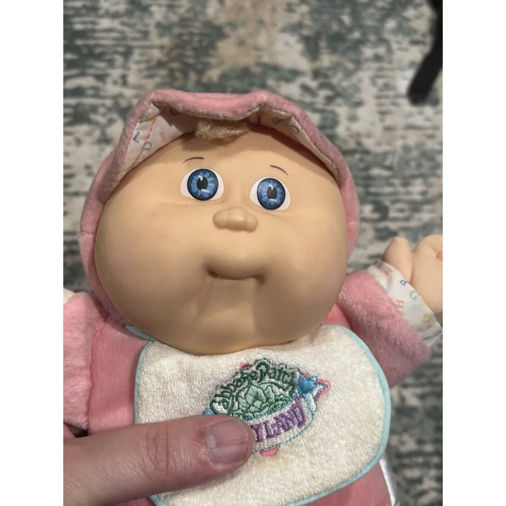 1988 Babyland Cabbage Patch Rattle Doll Xavier Roberts Pink